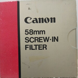  Canon ND8Lフィルター FILTER58ND8L 58mm キャノンフィルター