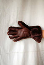 1930's イギリス ヴィンテージ Dent's ファーグローブ 手袋 グリズリー 30s ワークジャケット コート アンティーク _画像5