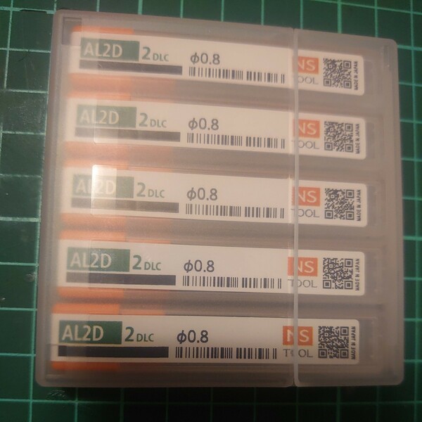 AL2D2DLC 0.8 超硬エンドミル NS 日進工具 新品5本セット まとめ売り