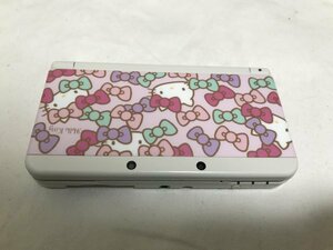 任天堂 ニンテンドー new3DS本体のみ ハローキティ きせかえプレート / ポケモンバンク・ポケムーバー動作確認済