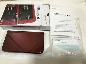 任天堂 ニンテンドー new3DSLL 箱・説明書・保証書付　メタリックレッド　ソフト動作確認済