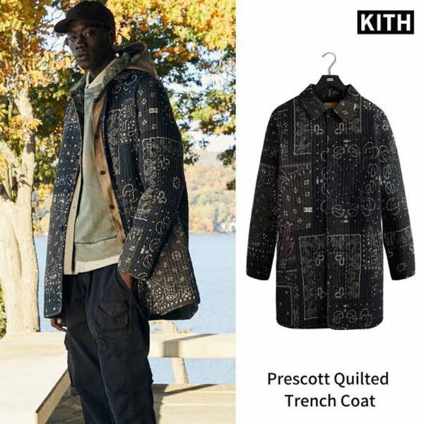 即完売　kith ペイズリー柄　 アウター コート