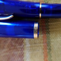 万年筆 ペリカン Pelikan M200 ブルー　透明 〈F〉_画像9