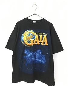 古着 90s NINTENDO 「Illusion of Gaia」 ガイア幻想紀 ファミコン ゲーム Tシャツ L 美品!!