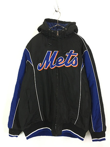 古着 MLB New York Mets メッツ パデット ジャケット パーカー L 古着