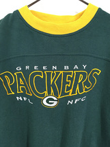 古着 90s NFL Green Bay Packers パッカーズ 刺しゅう スウェット トレーナー XXL 古着_画像2