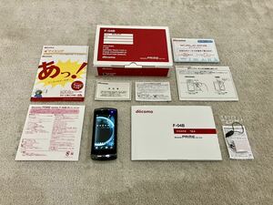 【1円出品】【ジャンク扱い】ドコモ docomo FOMA F-04B付属品完備 ケータイ 携帯 ガラケー 富士通 FUJITSU