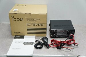[SK][A4013210] ICOM アイコム IC-9700 VHF/UHF オールモードトランシーバー 元箱、取扱説明書、HM-219 マイク等付き