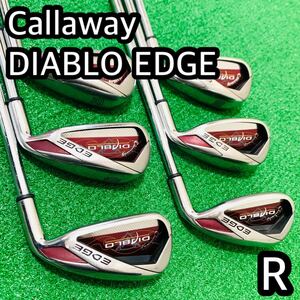 6219 Callaway DIABLO EDGE 6本 R メンズ 右利き　キャロウェイ　ディアブロ　エッジ　アイアン 送料無料　匿名配送