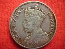 ※世界の銀貨　NEW ZEALAND (GEORGE V KING) ONE SHILLING 1933- (.500 silver)　外径約23.55㎜　量目約5.61g　中古並品～_画像5