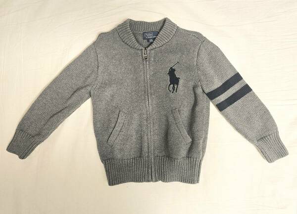 《正規品》《参考価格¥17600》Polo Ralph Lauren コットンフルジップセーター size110