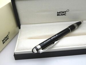 1000円スタート ボールペン MONTBLANC モンブラン スターウォーカー ブラック×シルバー ツイスト式 付属品付 ネーム入り 12 O60033