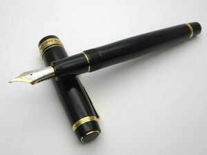 1000円スタート 万年筆 PILOT パイロット カスタム 845 ペン先18K 750 15 B 712刻印 ブラック×ゴールド 付属品付 文房具 12 Q60010