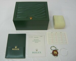 1000円スタート 腕時計付属品のみ ROLEX ロレックス 空箱 内箱 化粧箱 緑/赤タグ/ギャランティ/カレンダーカード/カードケース等 10 P10002