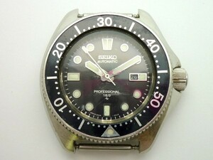 1000円スタート 腕時計 フェイスのみ SEIKO セイコー PROFESSIONAL 150M ダイバー 2205-0769 自動巻 AT デイト レディース 12 Q734
