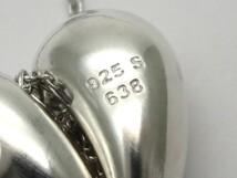 1000円スタート ネックレス GEORG JENSEN ジョージジェンセン 925 S 638 アーティスト ハートモチーフ シルバー アクセサリー 10 Q60033_画像8