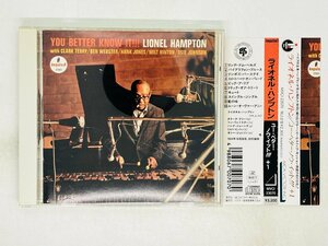 即決CD ライオネル・ハンプトン LIONEL HAMPTON / YOU BETTER KNOW IT / 帯付き MVCI-23070 X23