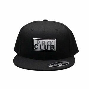 プロクラブ PRO CLUB スナップバック ロゴ キャップ Snapback Logo CAP:184 ブラック 黒