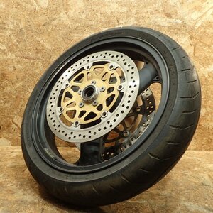 【送料Lサイズ】Kawasaki ZRT20A-0208** ZRX1200R フロントホイール 17×3.50 F-1367 専用動画あり 検.( 20241 26 寅143