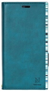 Natural Design Xperia XZ2 手帳型 ケース (5.7インチ) アクセントボーダー Turquoise ターゴイズ XZ2-ACB06