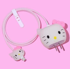 ハローキティデータケーブル保護ケースアニメシナモロールクロミメロディかわいい充電器 PVC 保護ケースセット