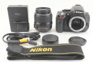Nikon ニコン D5100 デジタル 一眼レフ カメラ AF-s NIKKOR 18-55mm f3.5-5.6 G Ⅱ ED レンズ チャージャー バッテリー ストラップ 4721