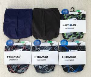 Bros &amp; Head Bikini Briek L Size Navy &amp; Black &amp; Green 6 штуки