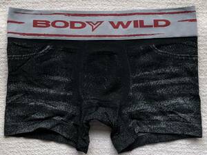 BODY WILD ボクサーパンツ Mサイズ デニムデザイン ブラック 日本製 ☆送料無料