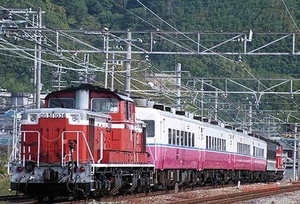 【鉄道写真】DD51 1036＋14系200番台＋マイテ49 2＋DD51 1191 [0001019]