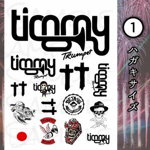 Timmy Trumpet タトゥーシール（白黒Ver.）