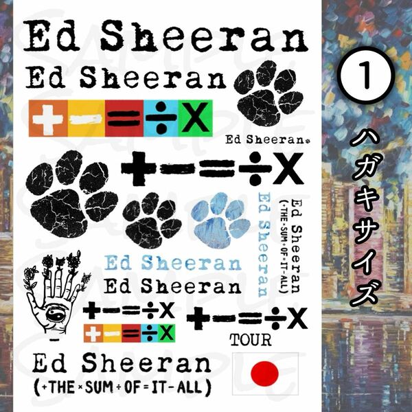 【当日発送】Ed Sheeran タトゥーシール（ハガキサイズ）