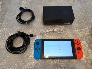 良品　Nintendo Switch　スイッチ　本体一式　 動作確認済み　HAC-001　LANケーブル　おまけ付き　送料無料　説明文必読