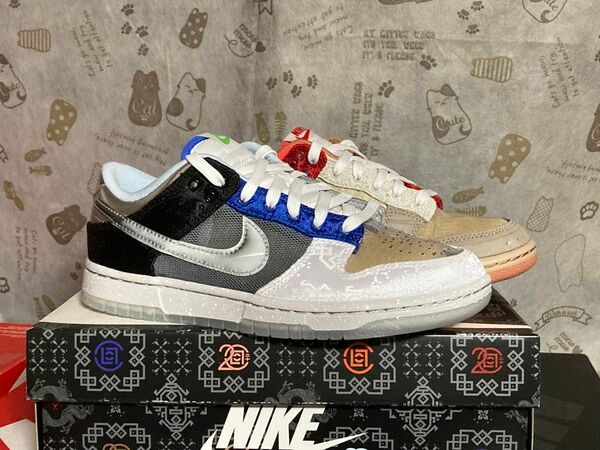 CLOT × Nike Dunk Low SP "What The CLOT"クロット ×ダンク ロー SP ワット ザ クロット