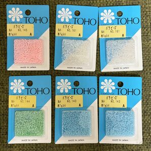 TOHO バラビーズ丸小　4色6個セット