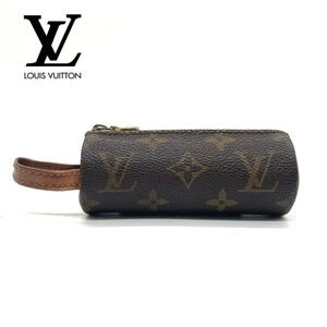 1円★LOUIS VUITTON ルイヴィトン 極美品 トロワ ボール ドゥ ゴルフ ゴルフボールケース 小物入れ ヴィンテージ モノグラム ポーチ PVC