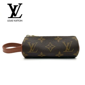 極美品★1円　LOUIS VUITTON ルイヴィトン トロワ ボール ドゥ ゴルフ ゴルフボールケース 小物入れ ヴィンテージ モノグラム ポーチ PVC