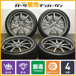 【鍛造 美品】ハイパーフォージド 20in 8.5J +37 PCD114.3 ニットー 225/35R20 アルファード ヴェルファイア エルグランド HYPER FORGED