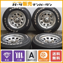 【カスタム用に】TSW デイトナ 15in 7J +15 PCD114.3 グッドイヤー イーグル #1 ナスカー 195/80R15 パジェロミニ テリオスキッド 美品_画像1