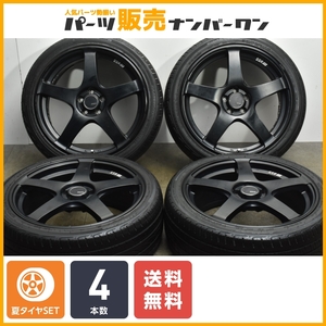 【良好品】SSR GTV01 18in 7.5J +48 PCD100 ランビゲーター キャッチパワー 225/40R18 86 プリウス カローラスポーツ BRZ インプレッサ