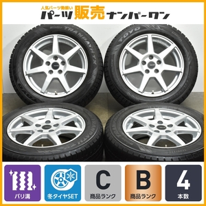 【バリ溝】テクマグ 16in 6.5J +40 PCD108 トーヨー ウィンタートランパス TX 205/60R16 シトロエン ベルランゴ 純正サイズ 即納可能