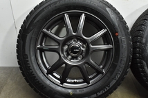 【バリ溝 美品】EMBELY 15in 6J +40 PCD100 ナンカン アイスアクティバ AW-1 195/65R15 プリウス カローラツーリング/スポーツ 即納可能_画像5