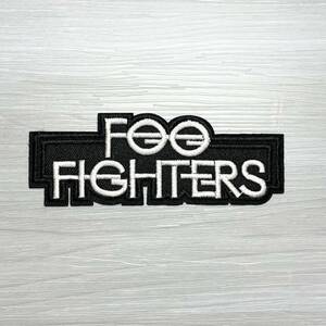 【ワッペン・パッチ】FOO FIGHTERS 黒 フー・ファイターズ ロックバンド 音楽