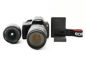 Canon キヤノン EOS KISS X7 デジタルー眼レフカメラ 標準ダブルズームレンズキット 初心者向け入門セット