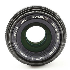 希少レンズ！OLYMPUS オリンパス OM-SYSTEM ZUIKO AUTO-S 40mm F2 パンケーキレンズの画像3