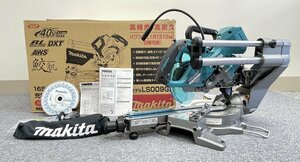 未使用☆makita/マキタ LS009GZ 165mm充電式スライドマルノコ 鮫肌 右側スライドポール 電動工具 切断 木材 大工 スライド構造