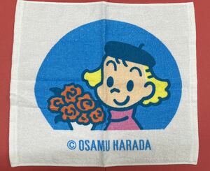 未使用 ♪ 原田 治 キャラクター ウォッシュタオル 大和銀行 非売品 約37×32.5cm ♪ オサムグッズ タオル ハンドタオル