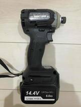 ■■送料無料！！中古美品　マキタ(Makita)充電式インパクトドライバセット【TD160DZB】黒・充電器・バッテリーセット　14.4Vモデル■■_画像3