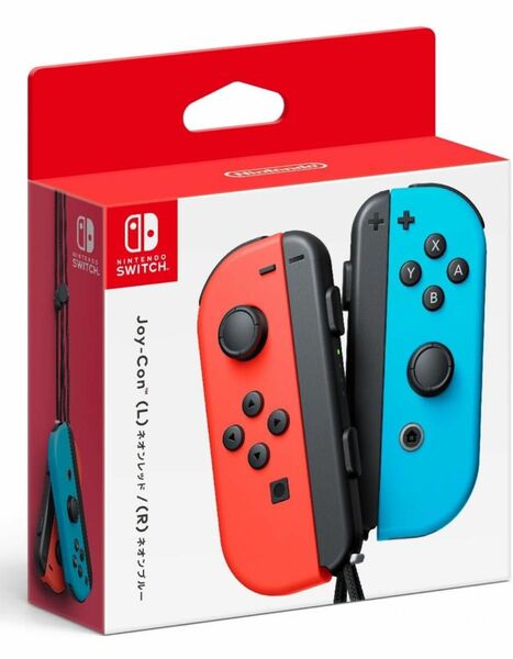 【新品・未開封】【純正】【箱潰さずそのまま発送】ジョイコン Joy-Con (L) ネオンレッド/ (R) ネオンブルー