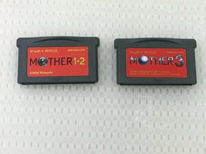 中古ゲームボーイアドバンスソフト　GBA　MOTHER1+2 & MOTHER3 セット　※ソフトのみ　読込確認済み