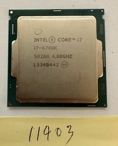 CPU / Core i7-6700K / FCLGA1151 / BIOS起動確認済み ・保証2週間・11403